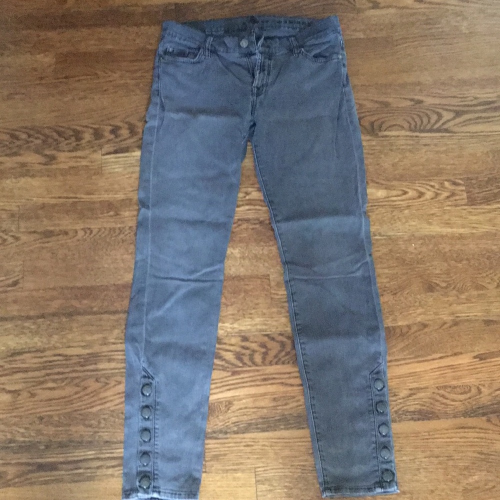 7 for all Mankind skinny grey jeans size 28